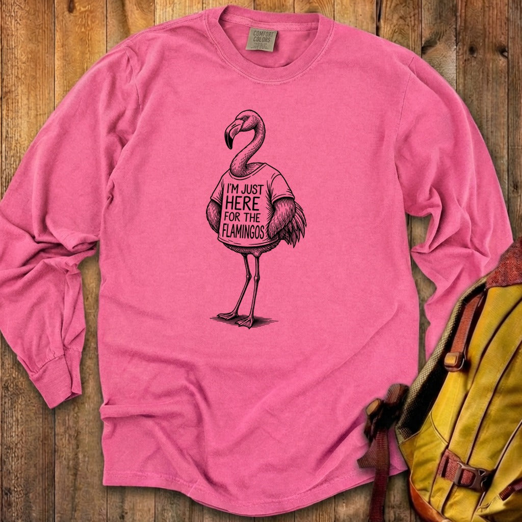I'm Just Here for the Flamingos Premium Long Sleeve