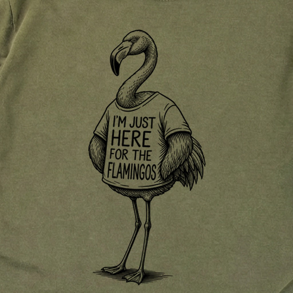 I'm Just Here for the Flamingos Premium Long Sleeve