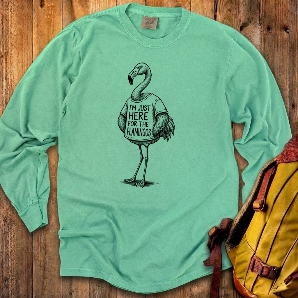 I'm Just Here for the Flamingos Premium Long Sleeve