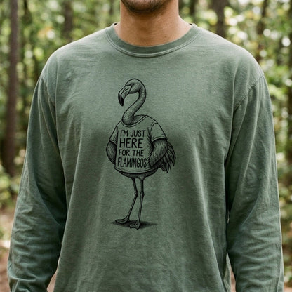I'm Just Here for the Flamingos Premium Long Sleeve