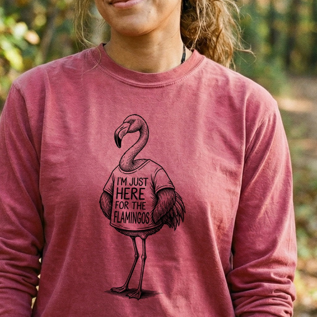 I'm Just Here for the Flamingos Premium Long Sleeve