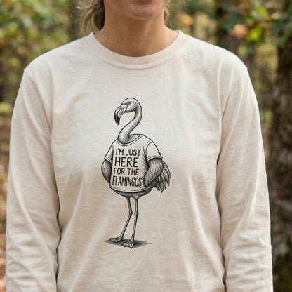 I'm Just Here for the Flamingos Premium Long Sleeve