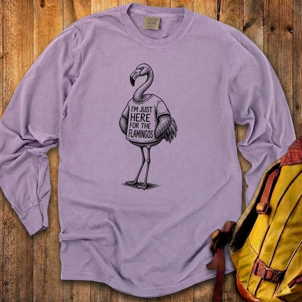 I'm Just Here for the Flamingos Premium Long Sleeve