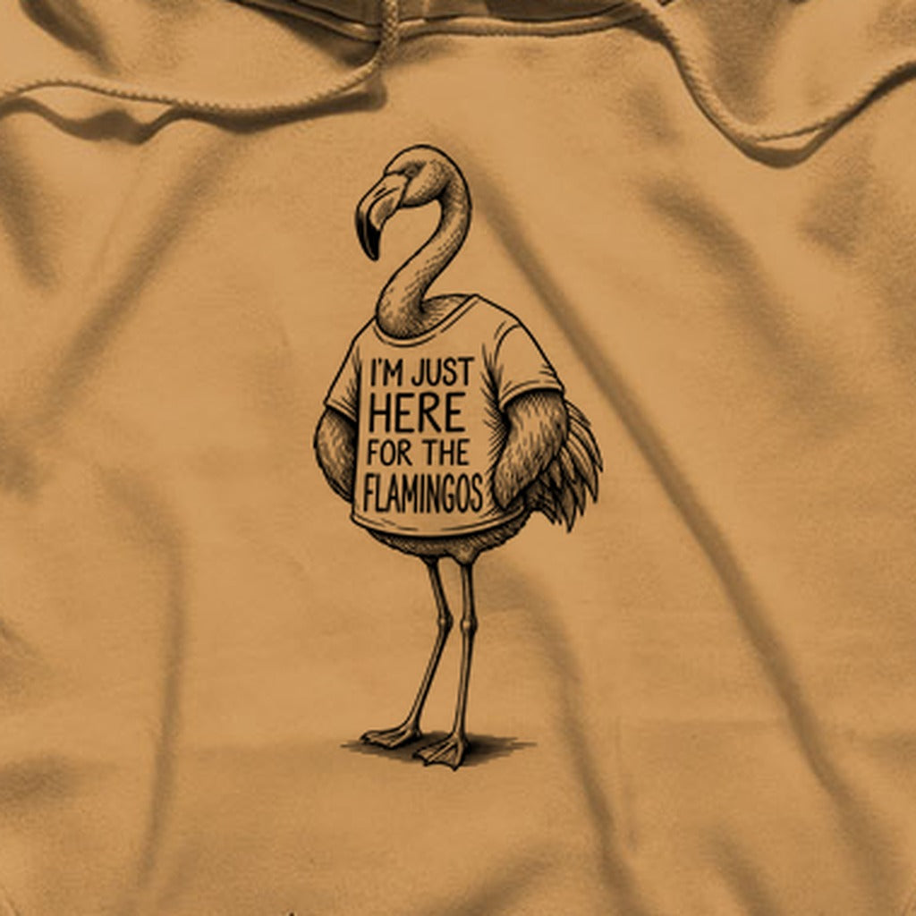 I'm Just Here for the Flamingos Hoodie