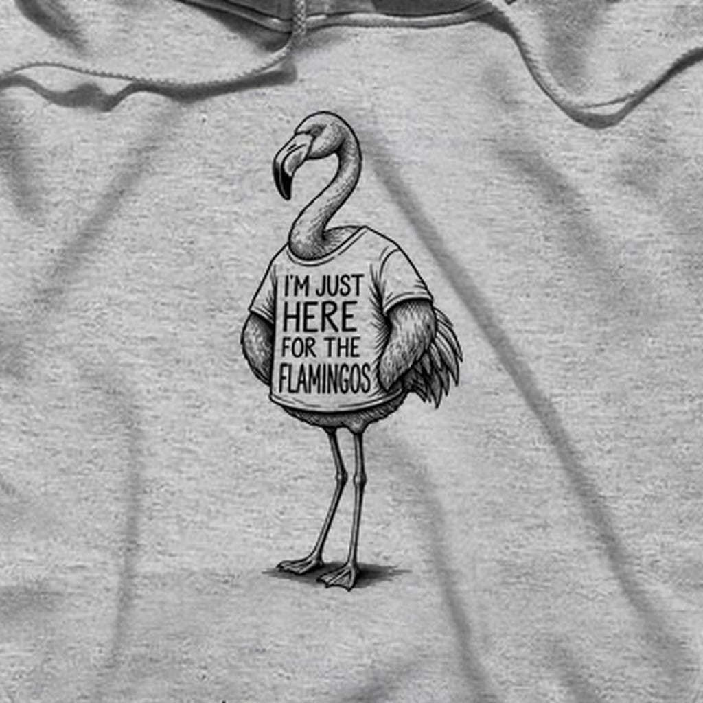 I'm Just Here for the Flamingos Hoodie