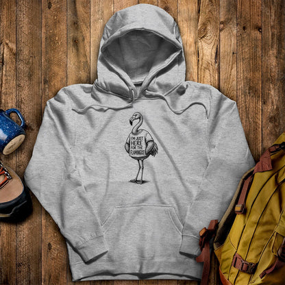 I'm Just Here for the Flamingos Hoodie