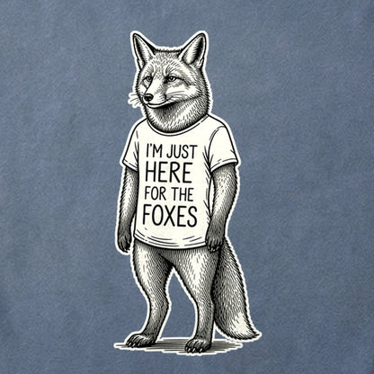 I'm Just Here for the Foxes Cotton T-Shirt
