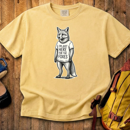 I'm Just Here for the Foxes Cotton T-Shirt