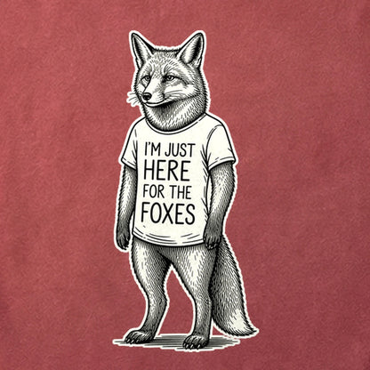 I'm Just Here for the Foxes Cotton T-Shirt