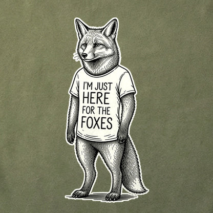I'm Just Here for the Foxes Cotton T-Shirt