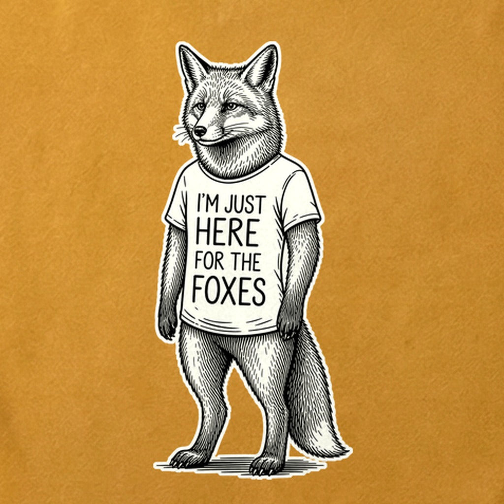 I'm Just Here for the Foxes Cotton T-Shirt
