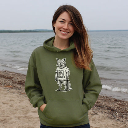 I'm Just Here for the Foxes Hoodie