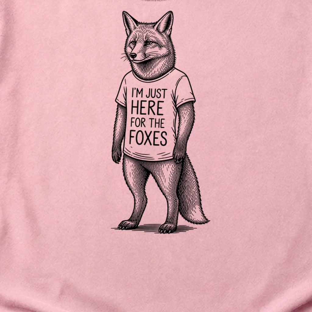 I'm Just Here for the Foxes Cotton T-Shirt