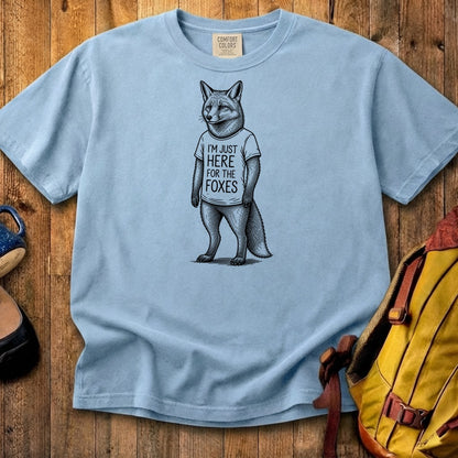 I'm Just Here for the Foxes Cotton T-Shirt