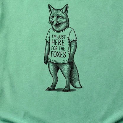 I'm Just Here for the Foxes Cotton T-Shirt