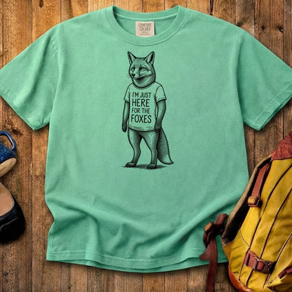 I'm Just Here for the Foxes Cotton T-Shirt