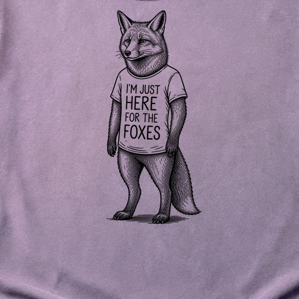 I'm Just Here for the Foxes Cotton T-Shirt