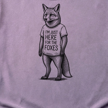 I'm Just Here for the Foxes Cotton T-Shirt