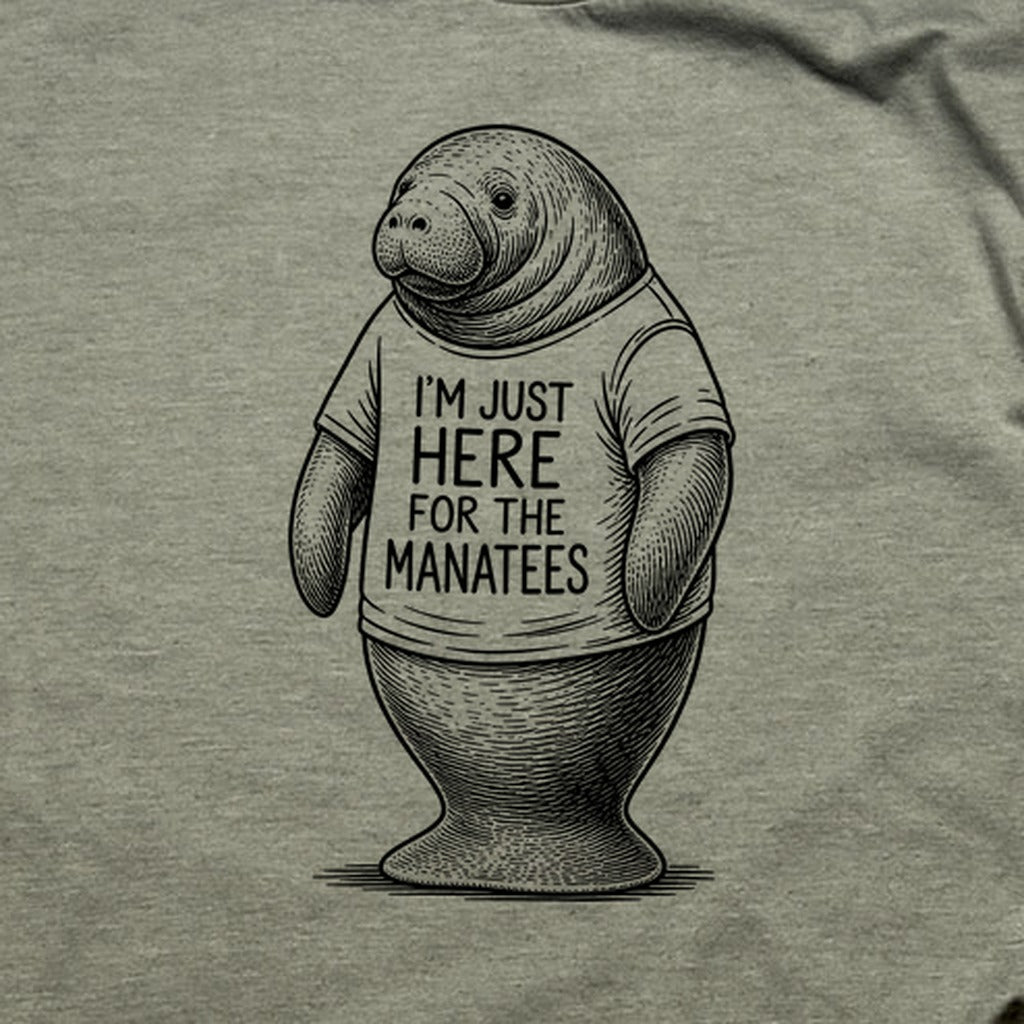 I'm Just Here for the Manatees T-Shirt