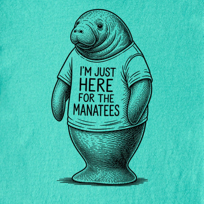 I'm Just Here for the Manatees Kids Cotton T-Shirt