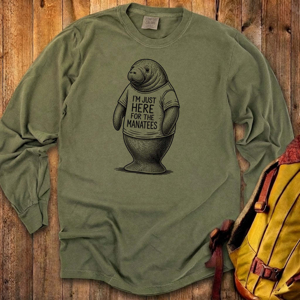 I'm Just Here for the Manatees Premium Long Sleeve