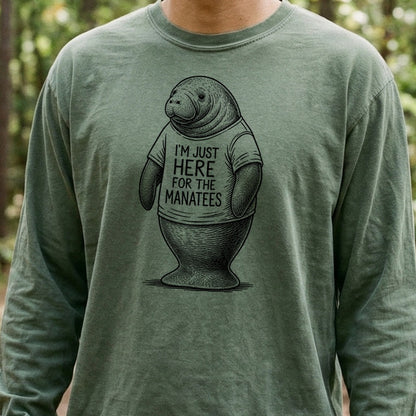 I'm Just Here for the Manatees Premium Long Sleeve