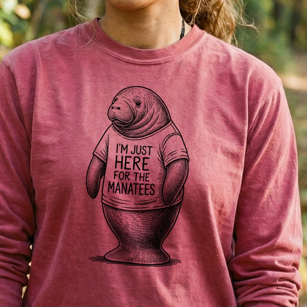 I'm Just Here for the Manatees Premium Long Sleeve