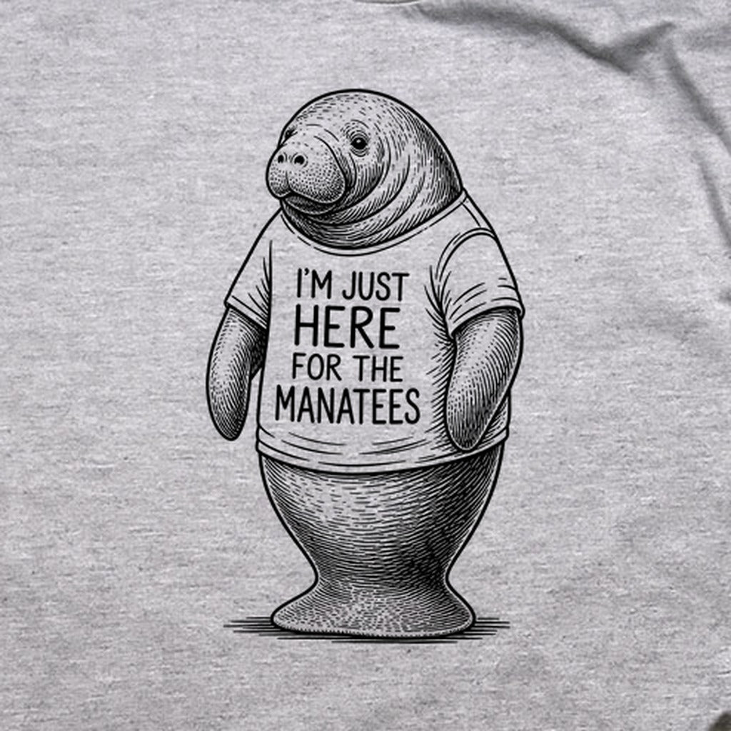 I'm Just Here for the Manatees T-Shirt