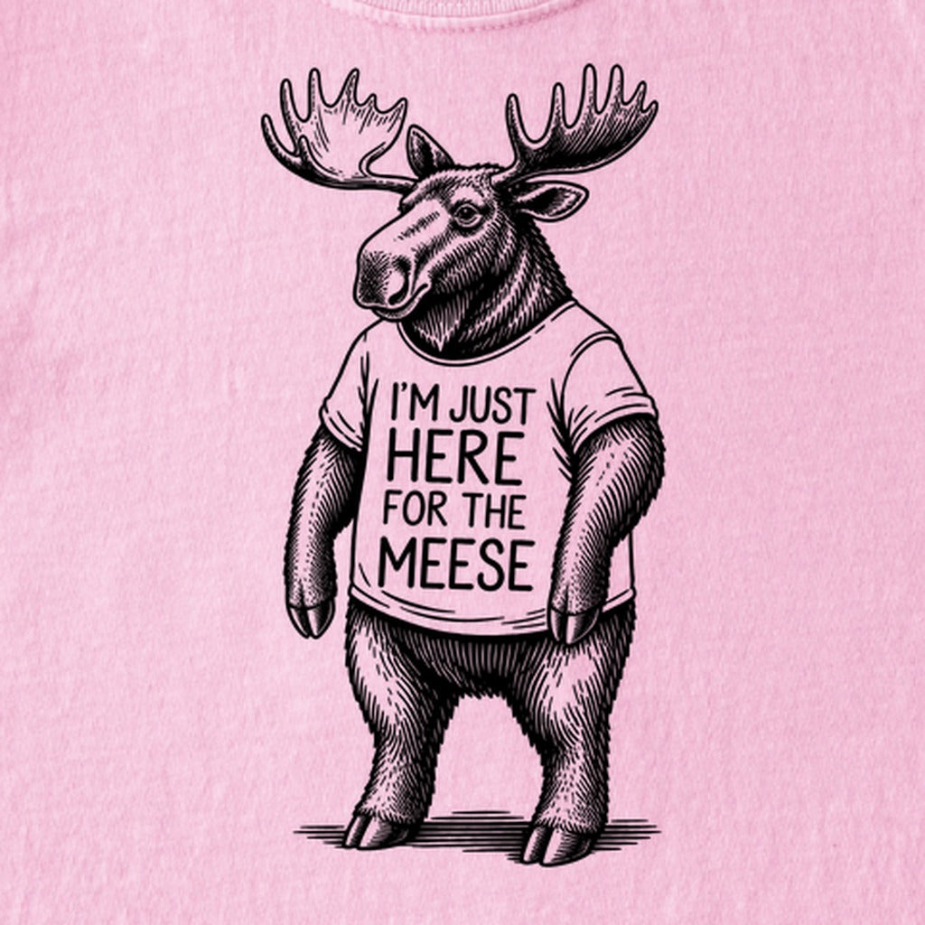 I'm Just Here for the Meese Kids Cotton T-Shirt