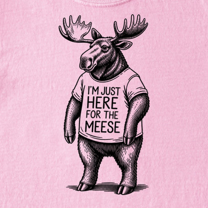 I'm Just Here for the Meese Kids Cotton T-Shirt