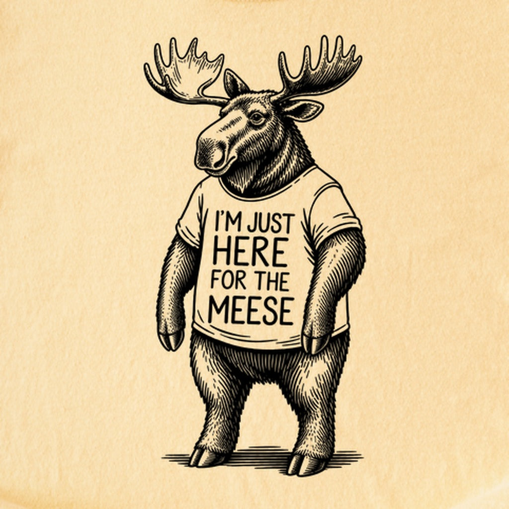I'm Just Here for the Meese Kids Cotton T-Shirt
