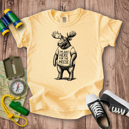 I'm Just Here for the Meese Kids Cotton T-Shirt