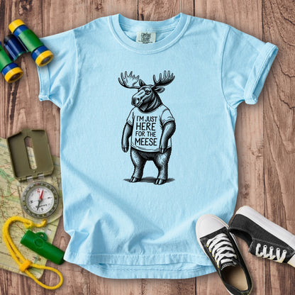 I'm Just Here for the Meese Kids Cotton T-Shirt