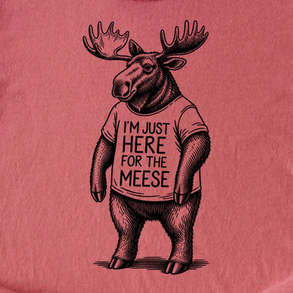 I'm Just Here for the Meese Kids Cotton T-Shirt