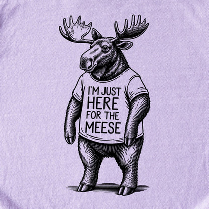 I'm Just Here for the Meese Kids Cotton T-Shirt