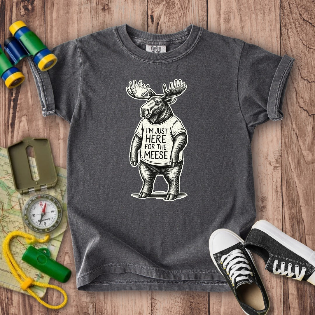 I'm Just Here for the Meese Kids Cotton T-Shirt