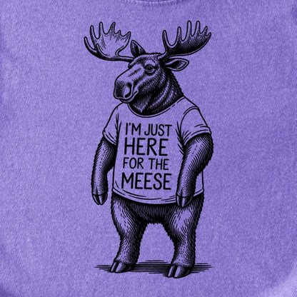 I'm Just Here for the Meese Kids Cotton T-Shirt