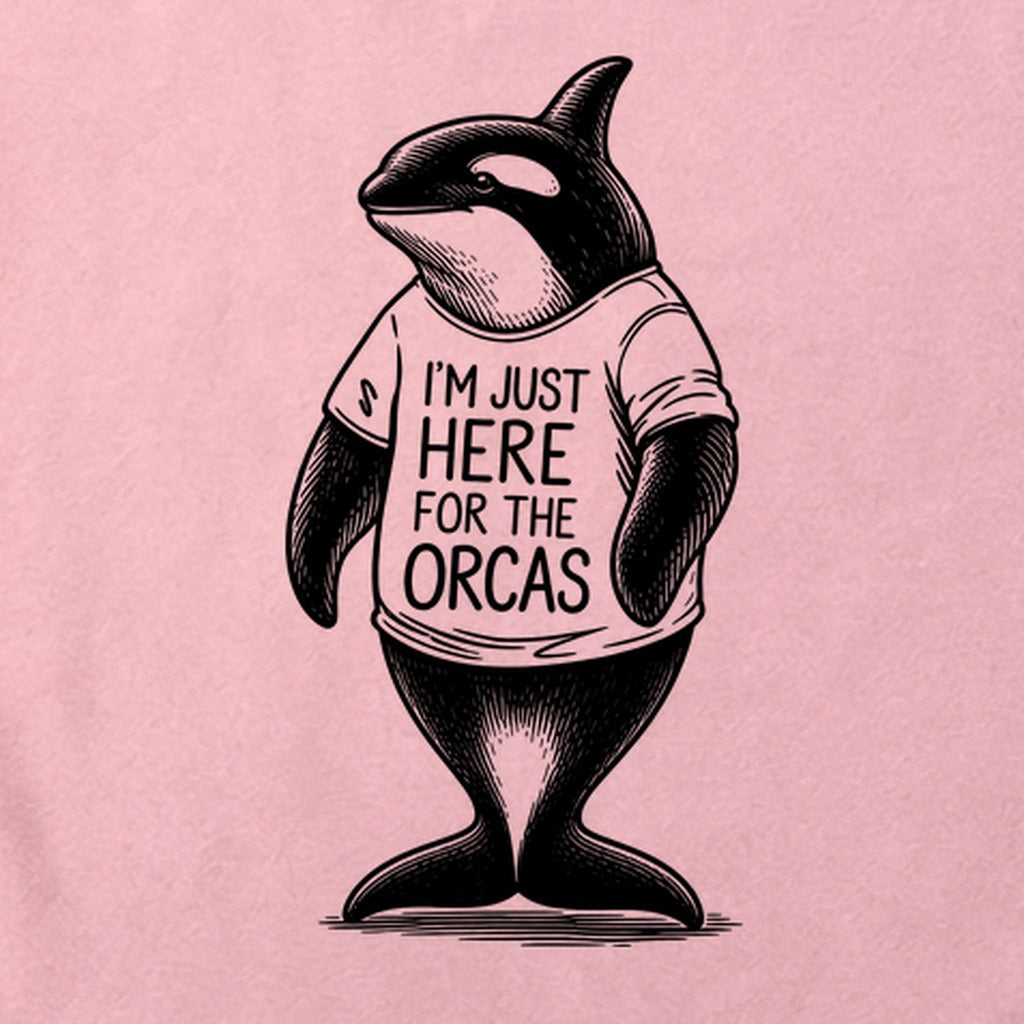 I'm Just Here for the Orcas Cotton T-Shirt