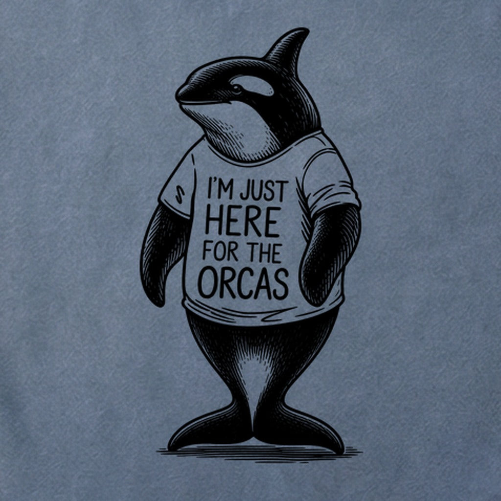I'm Just Here for the Orcas Cotton T-Shirt