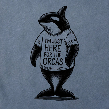 I'm Just Here for the Orcas Cotton T-Shirt