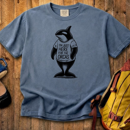 I'm Just Here for the Orcas Cotton T-Shirt