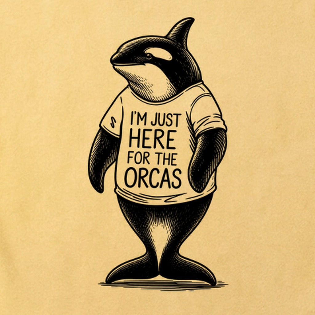 I'm Just Here for the Orcas Cotton T-Shirt