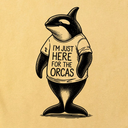 I'm Just Here for the Orcas Cotton T-Shirt