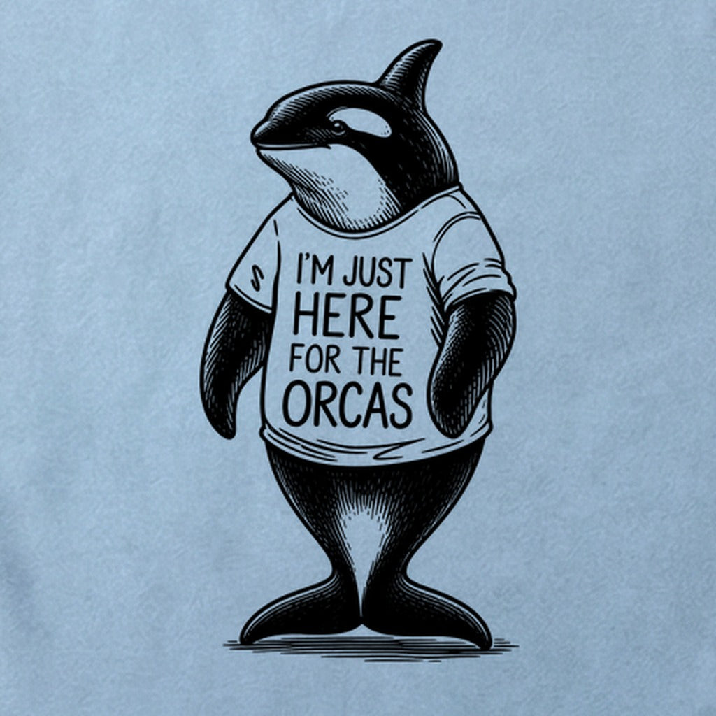 I'm Just Here for the Orcas Cotton T-Shirt