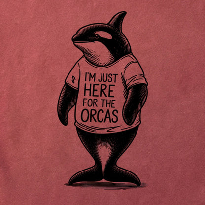 I'm Just Here for the Orcas Cotton T-Shirt
