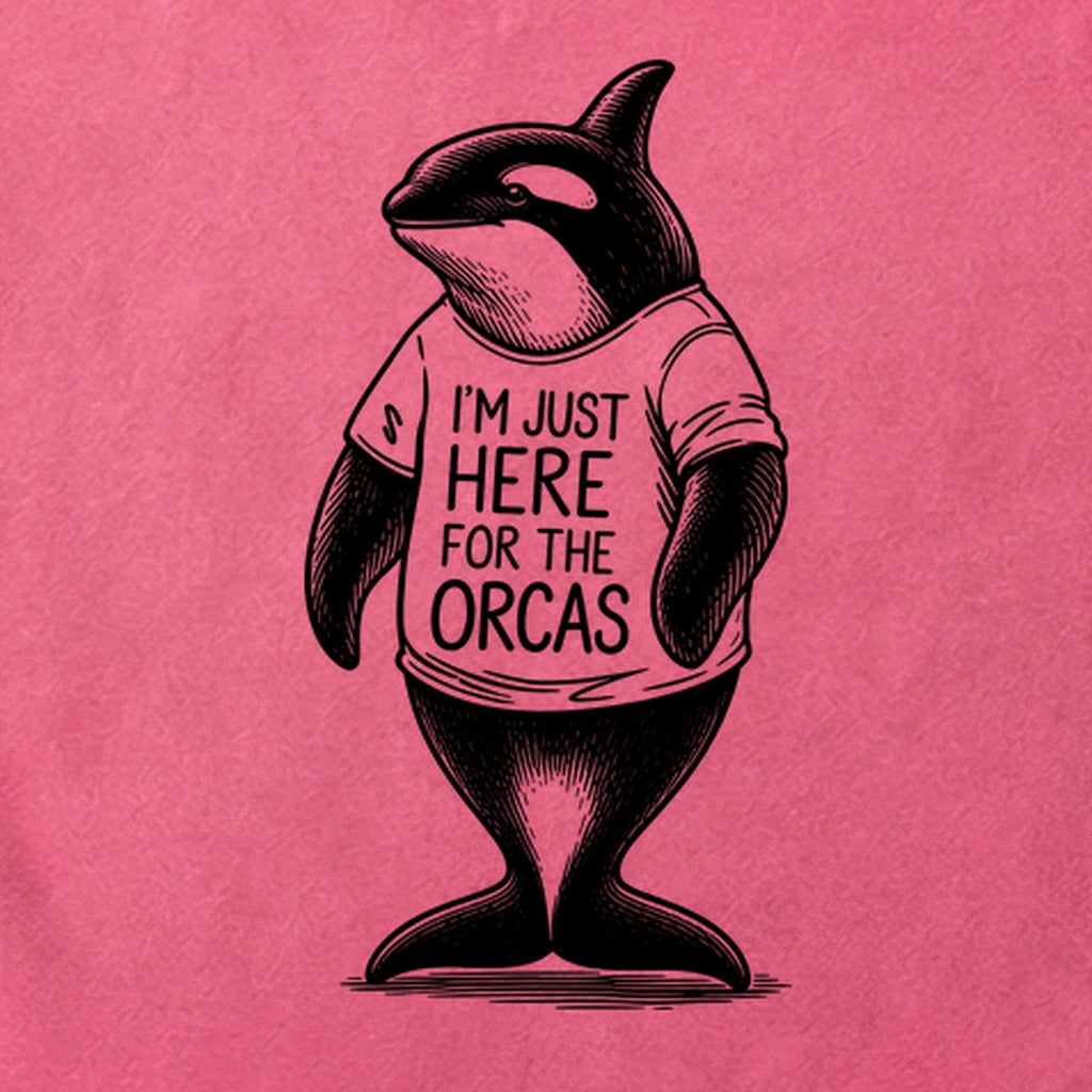 I'm Just Here for the Orcas Cotton T-Shirt