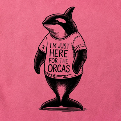 I'm Just Here for the Orcas Cotton T-Shirt