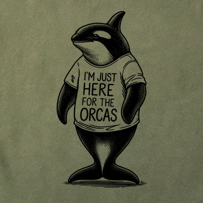 I'm Just Here for the Orcas Cotton T-Shirt