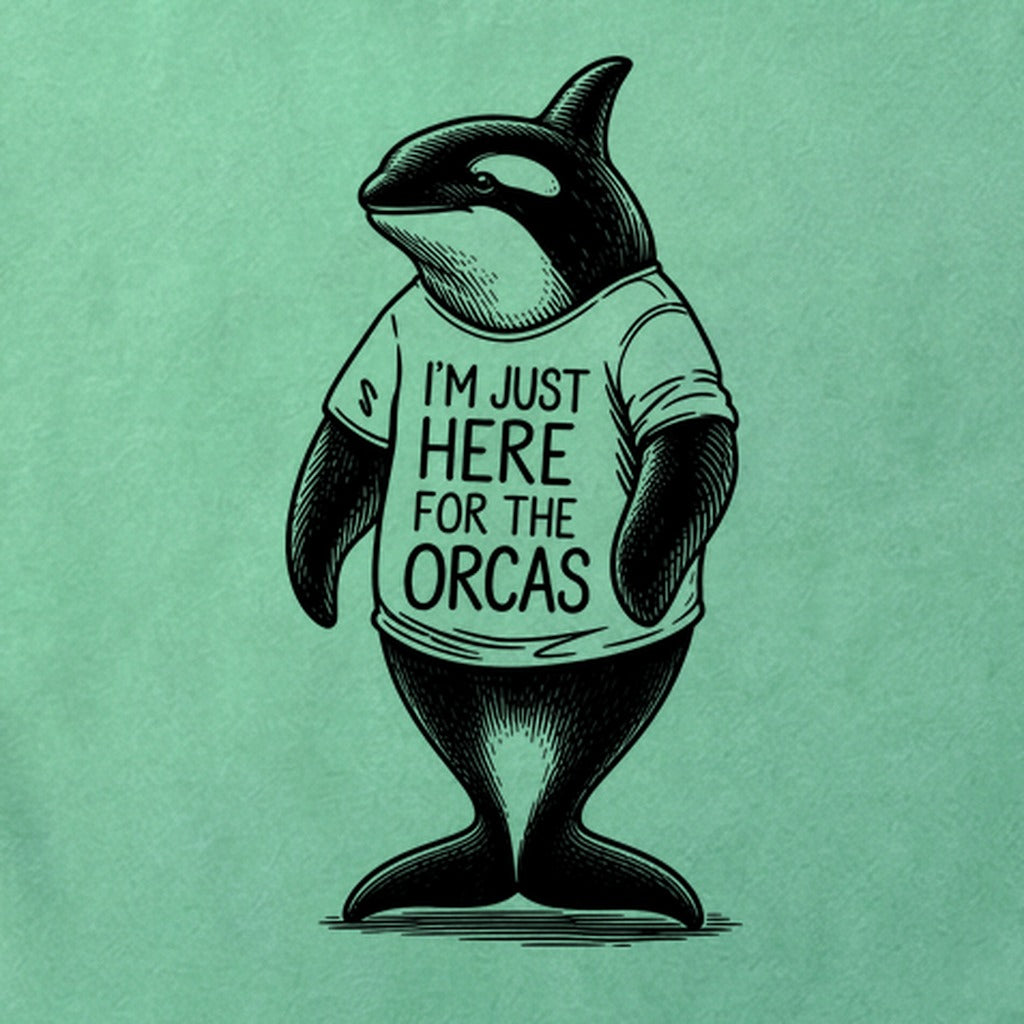I'm Just Here for the Orcas Cotton T-Shirt