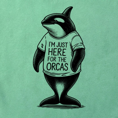 I'm Just Here for the Orcas Cotton T-Shirt